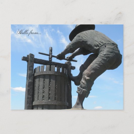 Hello from. Napa Valley Briefkaart (Voorkant)