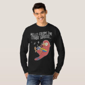 Hello From The Other Side Parrots Bird Scarlet Mac T-shirt (Voorkant volledig)