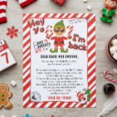 Hello from your Elf, Christmas Elf Arrival letter