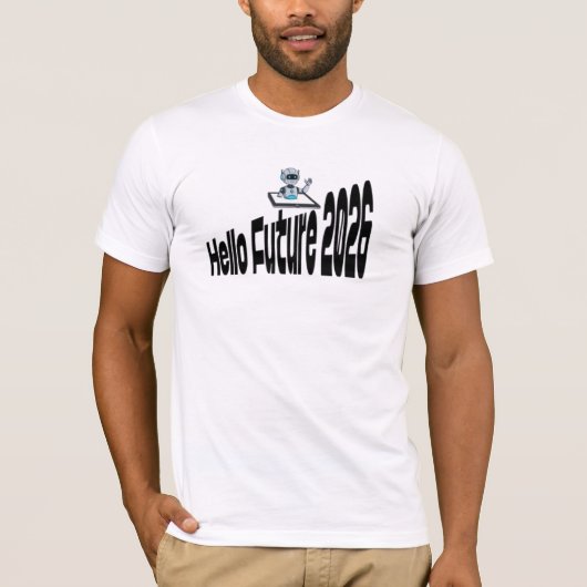 Hello Future 2026 T-shirt (Voorkant)