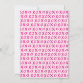 Hello gorgeous Galentine's Day XOXO pink Custom Kaart (Achterkant)