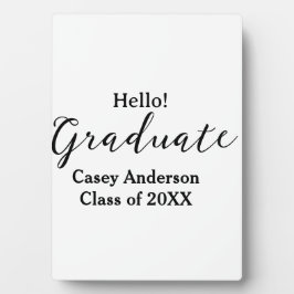 Hello graduate class of 20XX name congrats stylish Fotoplaat