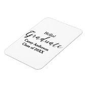 Hello graduate class of 20XX name congrats stylish Magneet (Linkerzijde)