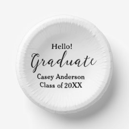 Hello graduate class of 20XX name congrats stylish Papieren Kommen