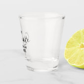 Hello graduate class of 20XX name congrats stylish Shot Glas (Rechts)