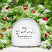Hello graduate class of 20XX name congrats stylish Sneeuwbol (Kerstmis)