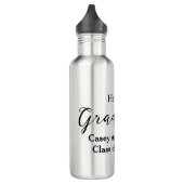 Hello graduate class of 20XX name congrats stylish Waterfles (Links)