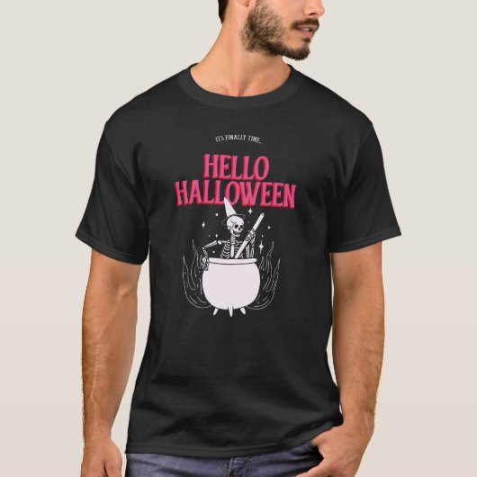 Hello Halloween Witch Brew T-Shirt (Voorkant)
