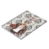 Hello Handsome Blond Man Royal Romantic Red Roses Notitieboek (Linkerzijde)
