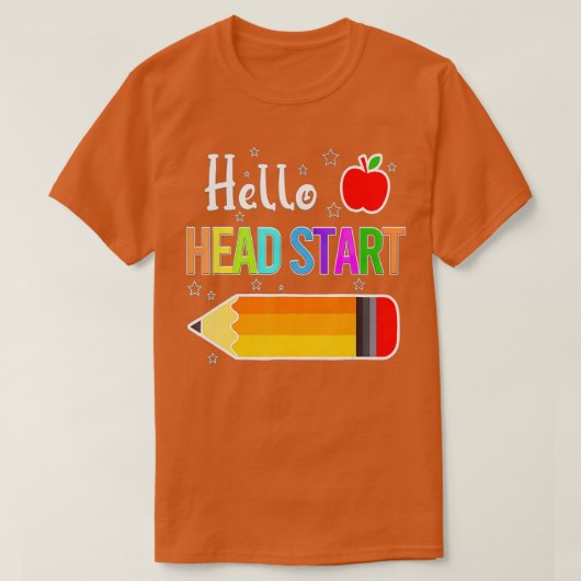 Hello Head Start Squad Back To School Pencil Kids  T-shirt (Design voorkant)