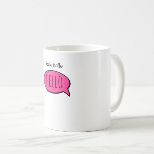 Hello hello koffiemok (Voorkant rechts)