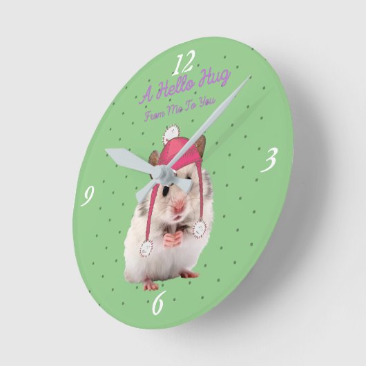 Hello Hug Hamster Ronde Klok (Hoek)