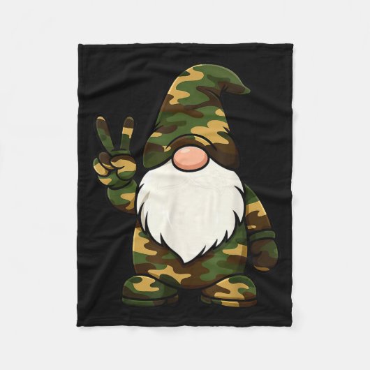 Hello Hunting Season Christmas Camouflage Camo Gno Fleece Deken (Voorkant)