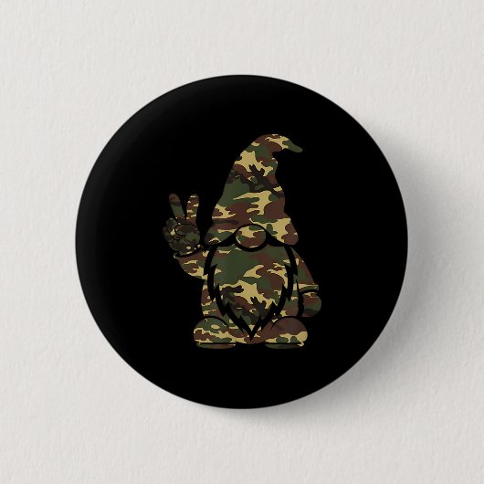 Hello Hunting Season Christmas Camouflage Camo Gno Ronde Button 5,7 Cm (Voorkant)