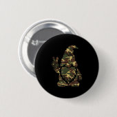 Hello Hunting Season Christmas Camouflage Camo Gno Ronde Button 5,7 Cm (Voorkant /achterkant)
