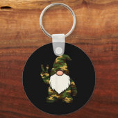 Hello Hunting Season Christmas Camouflage Camo Gno Sleutelhanger (Voorkant)