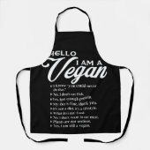 Hello I Am A Vegan 9 Things About Vegan Schort (Voorkant)