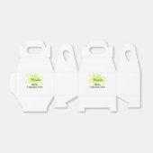 Hello I am new here name yellow green flower kids Bedankdoosjes (Uitgevouwen)