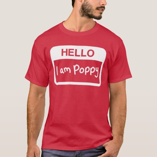 Hello i am poppy friends t-shirt (Voorkant)