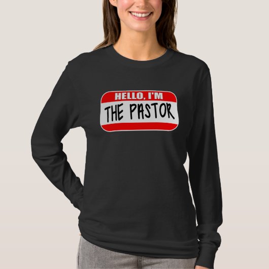 Hello I'm the Pastor Appreciation Sermonator Sunda T-shirt (Voorkant)