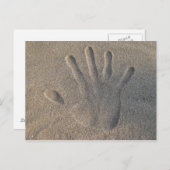 Hello in the Sand Briefkaart (Voorkant / Achterkant)