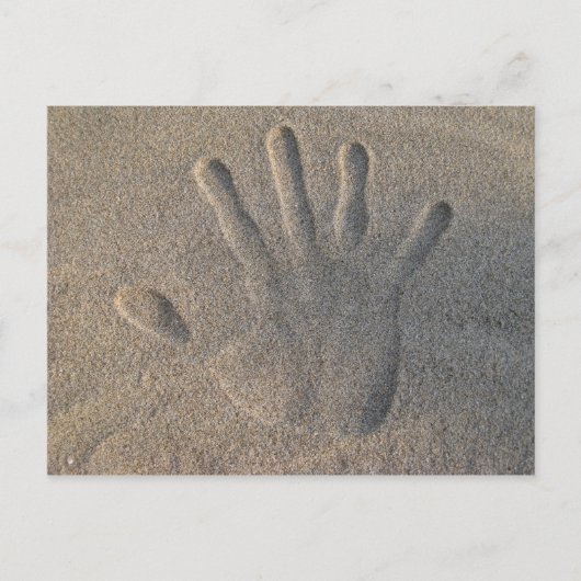 Hello in the Sand Briefkaart (Voorkant)