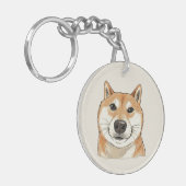 Hello. Is It Me You're Looking For? - Funny Shiba Sleutelhanger (Voorkant Links)