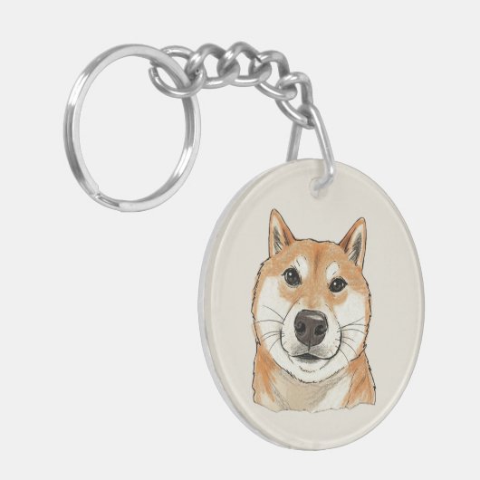 Hello. Is It Me You're Looking For? - Funny Shiba Sleutelhanger (Voorkant Links)