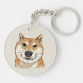 Hello. Is It Me You're Looking For? - Funny Shiba Sleutelhanger (Achterkant)