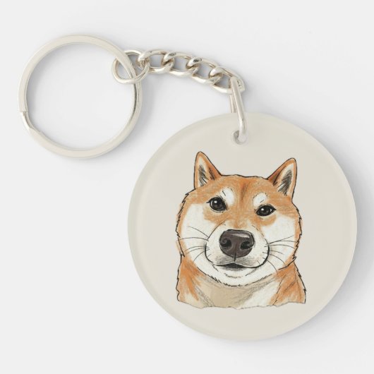 Hello. Is It Me You're Looking For? - Funny Shiba Sleutelhanger (Voorkant)