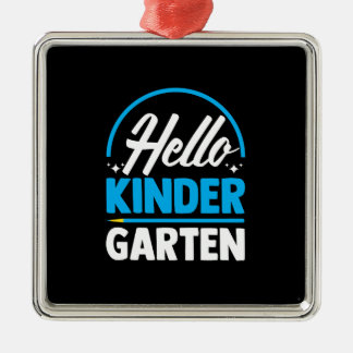 Hello Kinder Garten Metalen Ornament