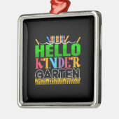 Hello Kinder Garten Metalen Ornament (Links)