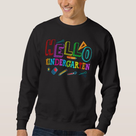 Hello Kindergarten Back To School Teacher Trui (Voorkant)