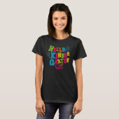 Hello Kindergarten Back To School Vibes Hello Kind T-shirt (Voorkant volledig)