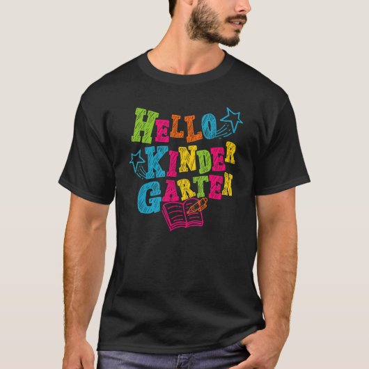 Hello Kindergarten Back To School Vibes Hello Kind T-shirt (Voorkant)