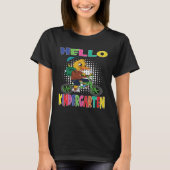 Hello Kindergarten Duck Riding A Bicycle T-shirt (Voorkant)