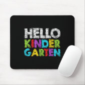 Hello Kindergarten Funny Back To School Student &a Muismat (Met muis)