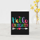 Hello Kindergarten Leopard Tie Dye Pencil Kaart (Gele Bloem)