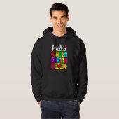 Hello Kindergarten Pencil Heart Back To School Tea Hoodie (Voorkant volledig)