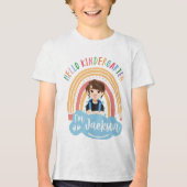 Hello Kindergarten - Personalized Shirt For Boy (Voorkant)