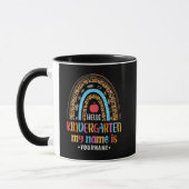 Hello Kindergarten Rainbow First Day of School Mok (Links)