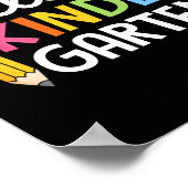 Hello Kindergarten Teacher Kids Back To School Fir Poster (Hoek)