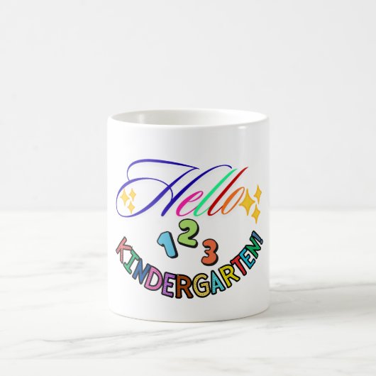 Hello Kindergarten Teacher Mug,Back to School gift Koffiemok (Center)