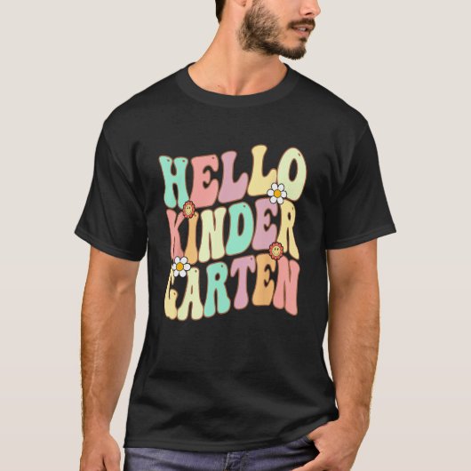 Hello Kindergarten Team Kinder Back To School Teac T-shirt (Voorkant)