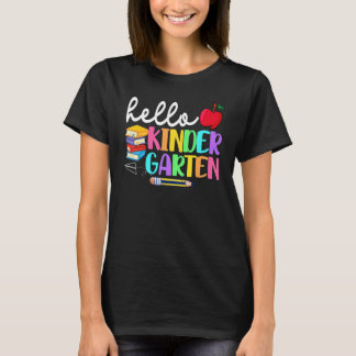 Hello Kindergarten Team Kinder Back To School Teac T-shirt