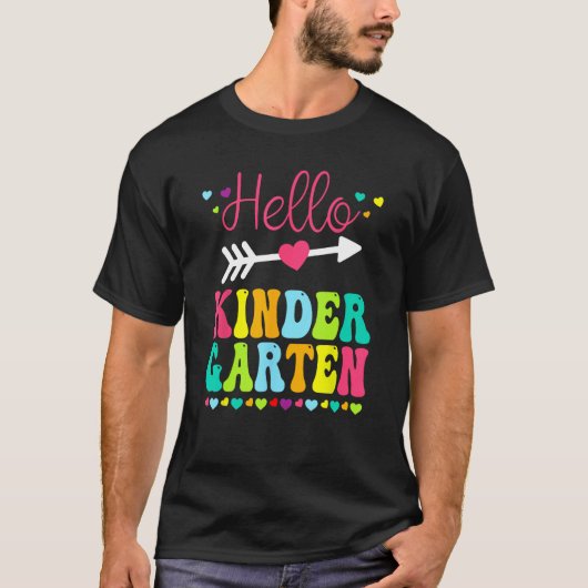 Hello Kindergarten Team Kinder Back To School Teac T-shirt (Voorkant)