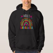Hello Kindergarten Team Squad Back To School Teach Hoodie (Voorkant)