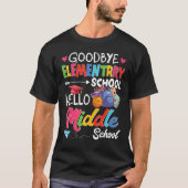 Hello Middle School Graduation Elementary School T-shirt (Voorkant)