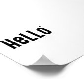 Hello - minimalistic typography poster (Hoek)