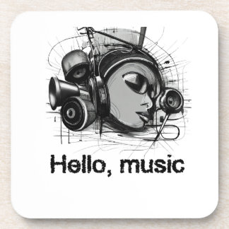 hello music bier onderzetter